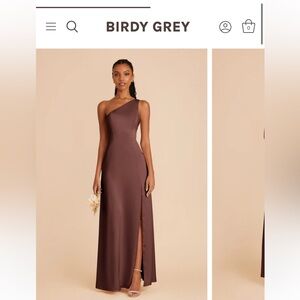 Birdy Grey Chocolate Satin Dress XS